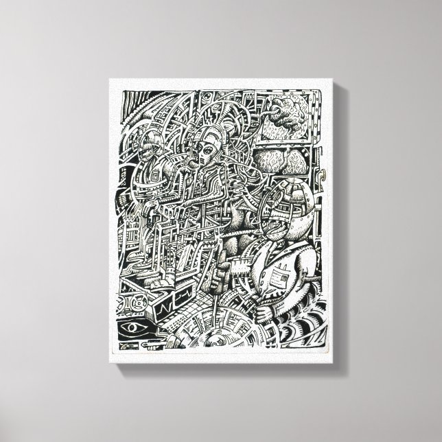 Impressão Em Tela Cadeira elétrica, por Brian Benson (Frente)