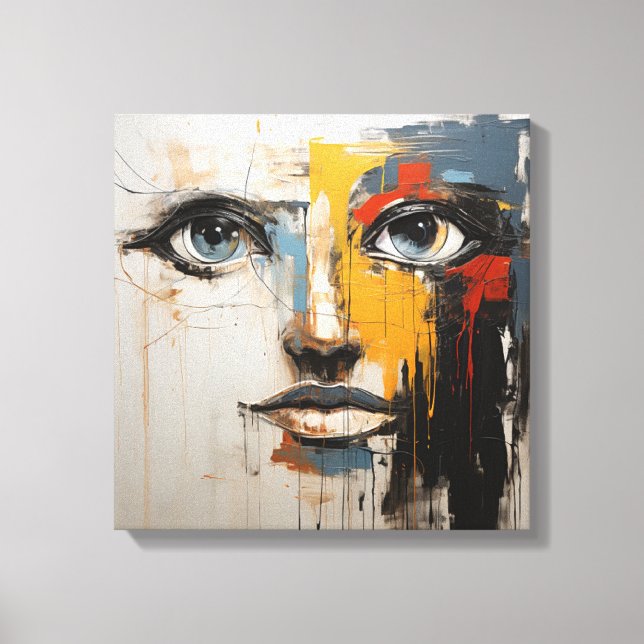 Impressão Em Tela Cadre art abstrait (Frente)