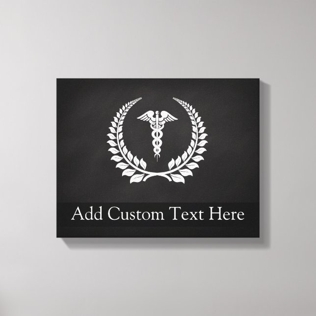 Impressão Em Tela Caduceus Laurel (Frente)