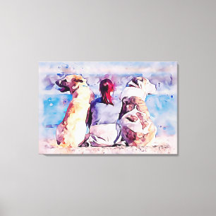 Impressão Em Tela Cães, Mulher, Foto-Arte