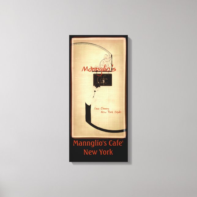 Impressão Em Tela Café de Manglio'' (Frente)