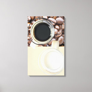 Impressão Em Tela Café e creme