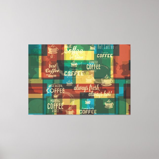 Impressão Em Tela Café quente (Frente)