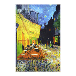 Impressão Em Tela Café Terrace à noite por Van Gogh Fine Art