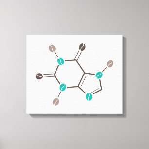 Impressão Em Tela cafeína molecular de café