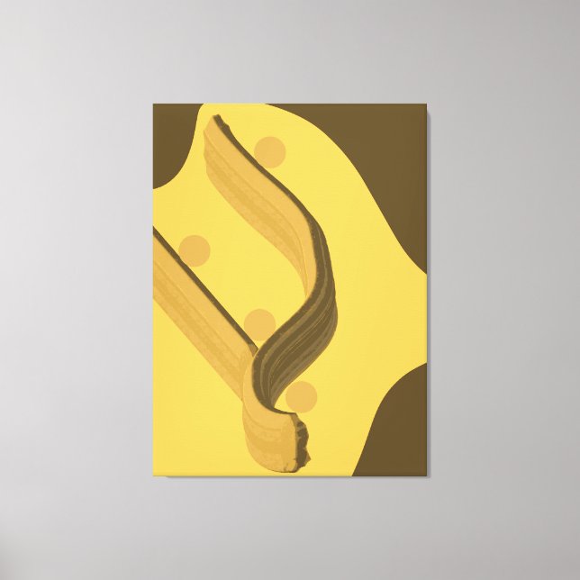 Impressão Em Tela Caindo - Gravidade Minimalista Abstrata da Emoção (Frente)