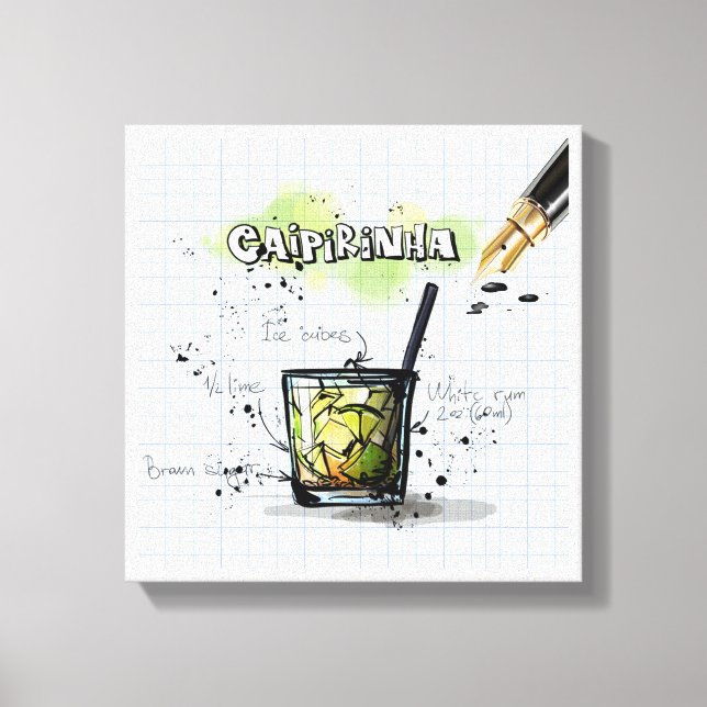 Impressão Em Tela Caipirinha (Frente)