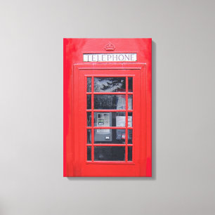 Impressão Em Tela Caixa de telefone vermelha de Londres