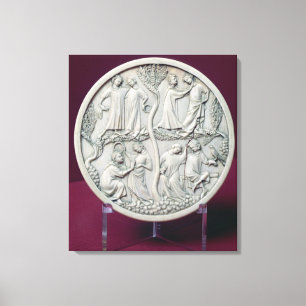 Impressão Em Tela Caixa do espelho que descreve as cenas courtly,