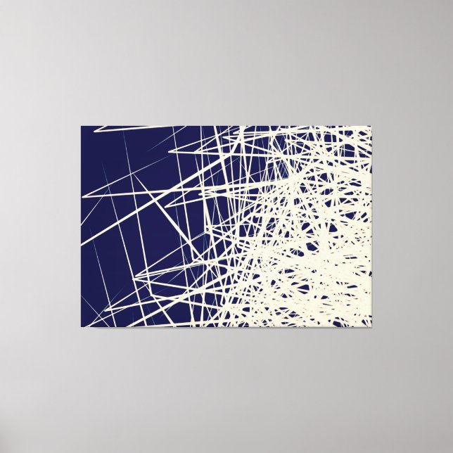 Impressão Em Tela Caixas Empilhadas Azul - Impressão de Tela (Frente)