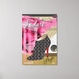 Impressão Em Tela Calçado Haute Couture Art 26 x 38