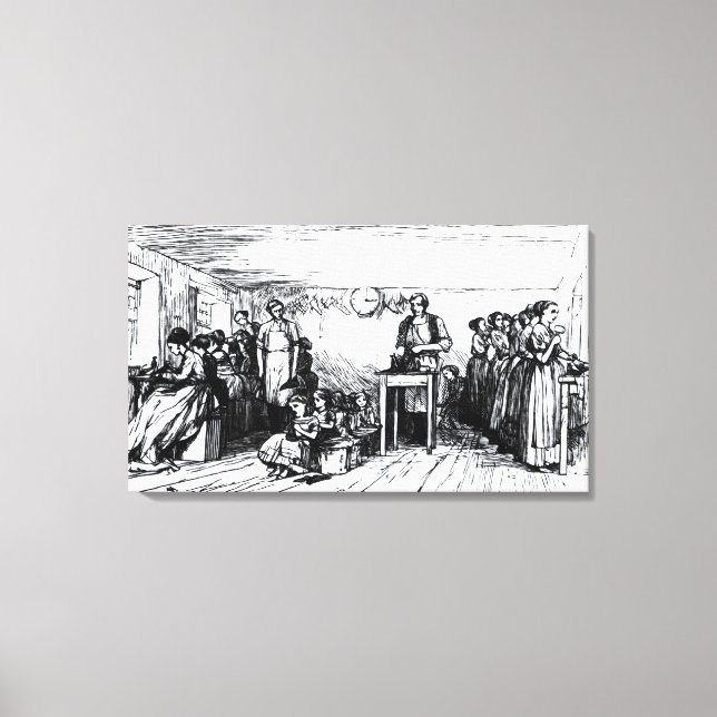 Impressão Em Tela Calçados para Fazeres de mulheres e crianças (Frente)