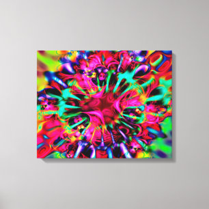 Impressão Em Tela Caleidoscópio Apofílise Arte Fractal - I