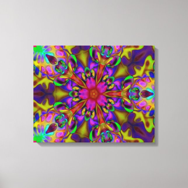 Impressão Em Tela Caleidoscópio Apofílise Arte Fractal - II (Frente)