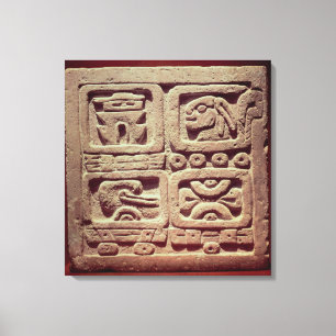 Impressão Em Tela Calendário com quatro glyphs, Toltec