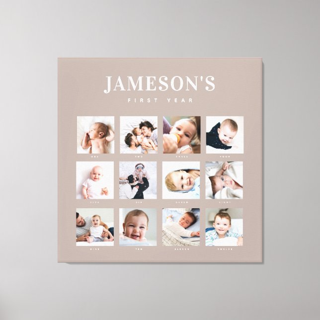 Impressão Em Tela Calendário de Fotografia de Manutenção do Primeiro (Frente)