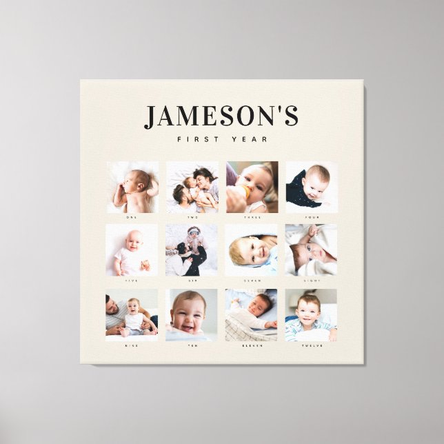 Impressão Em Tela Calendário de Fotografia de Manutenção do Primeiro (Frente)