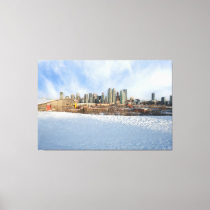 Impressão Em Tela Calgary Skyline Winter Wonderland