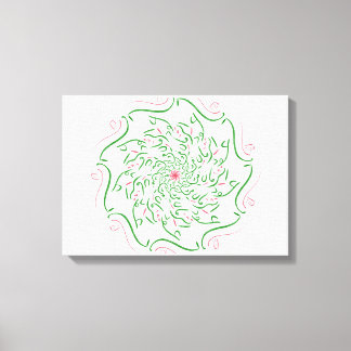 Impressão Em Tela Caligrafia Árabe Moderna - Poema Artístico Saudita