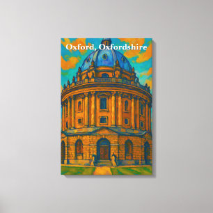 Impressão Em Tela Câmera Radcliffe na pintura de Oxford Gouache