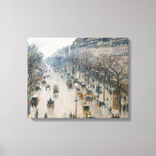 Impressão Em Tela Camille Pissarro - Boulevard Montmartre