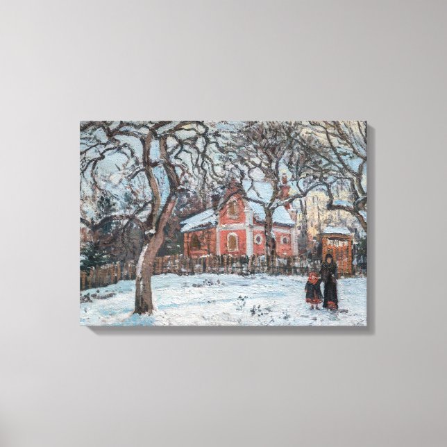 Impressão Em Tela Camille Pissarro - Chataigniers a Louvecienne (Frente)