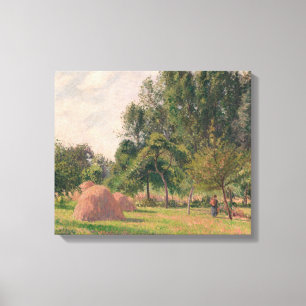 Impressão Em Tela Camille Pissarro Haystacks, Manhã, Eragny
