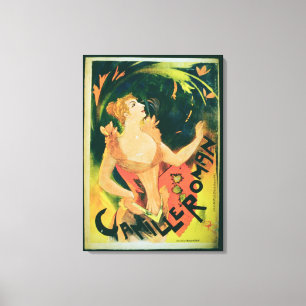 Impressão Em Tela "Camilo romano" (litho da cor)