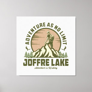Impressão Em Tela Caminhada Retro Joffre Lake
