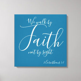 Impressão Em Tela Caminhamos por Fé