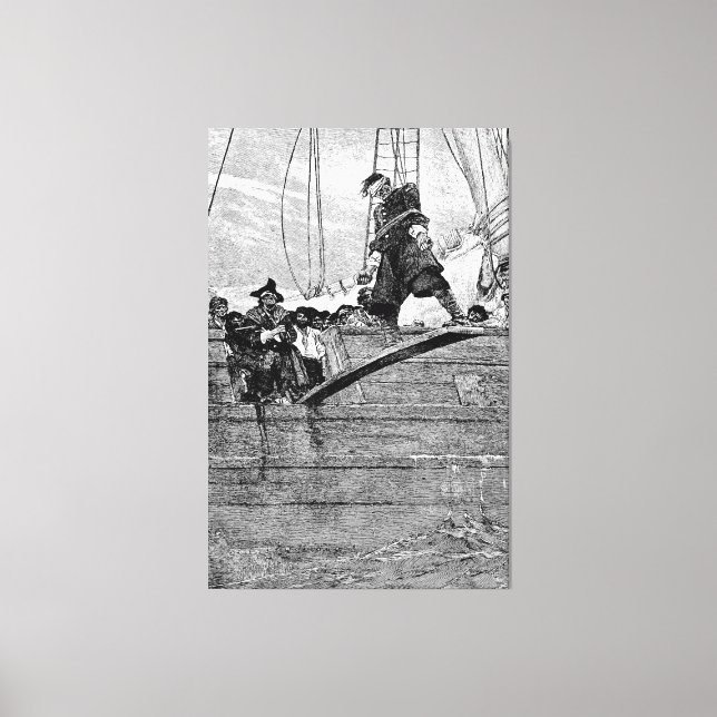 Impressão Em Tela Caminhando pela prancha (Frente)