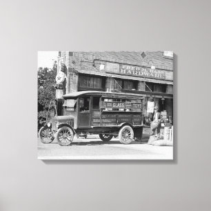 Impressão Em Tela Caminhão de entrega de loja de ferragens, 1924