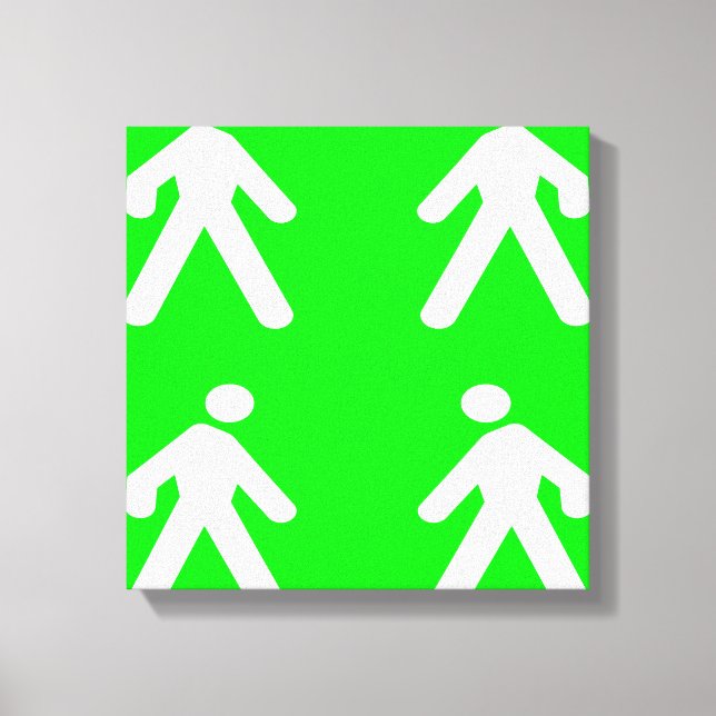 Impressão Em Tela Caminhe no verde (Frente)