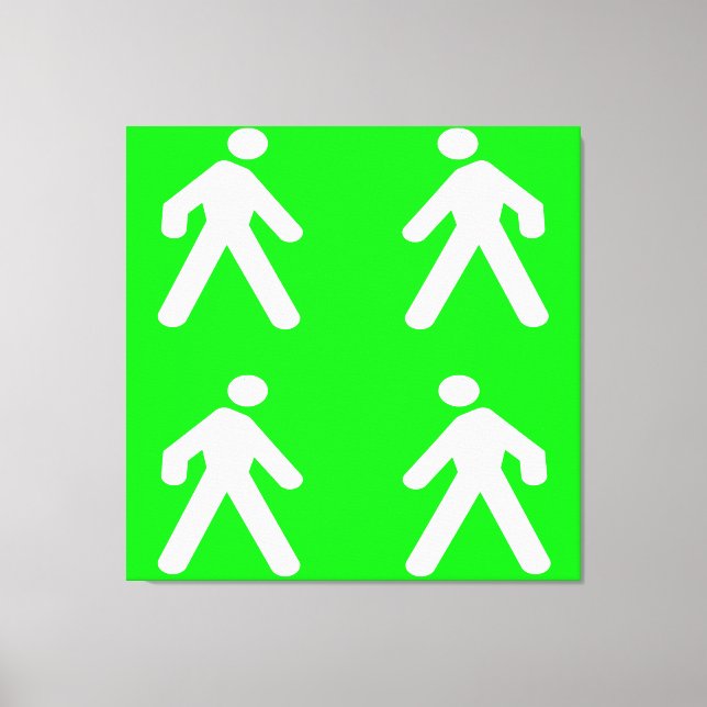 Impressão Em Tela Caminhe no verde (Frente)