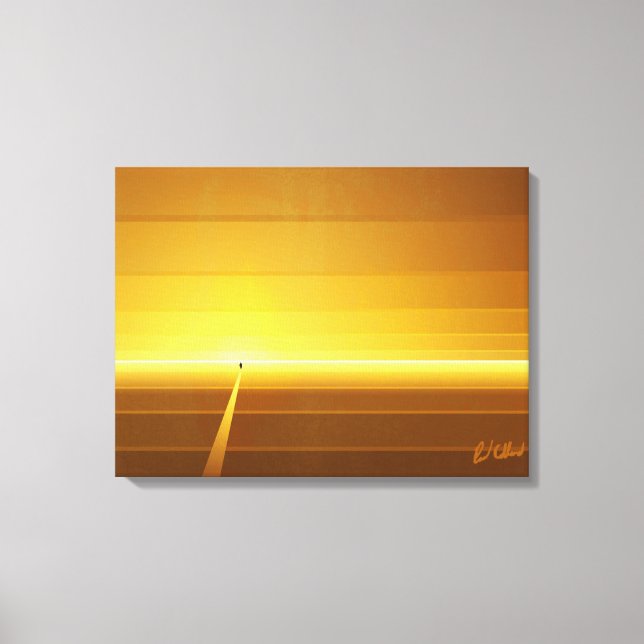 Impressão Em Tela Caminhe pela linha (Frente)