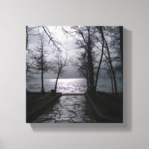 Impressão Em Tela Caminho até o lago Tahoe
