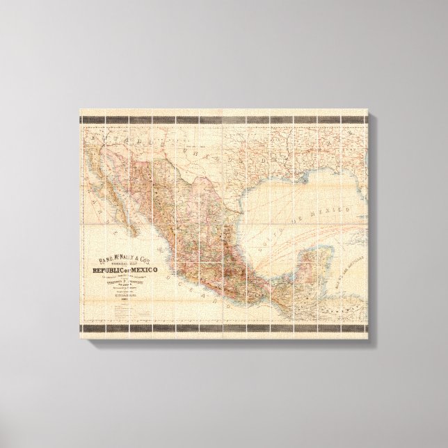 Impressão Em Tela Caminho de ferro Mexicano (Frente)