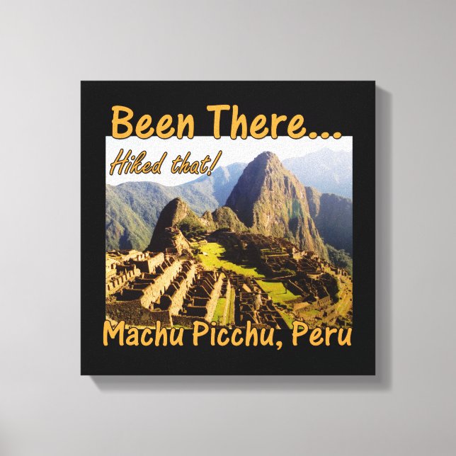 Impressão Em Tela Caminho Inca - Machu Picchu (Frente)
