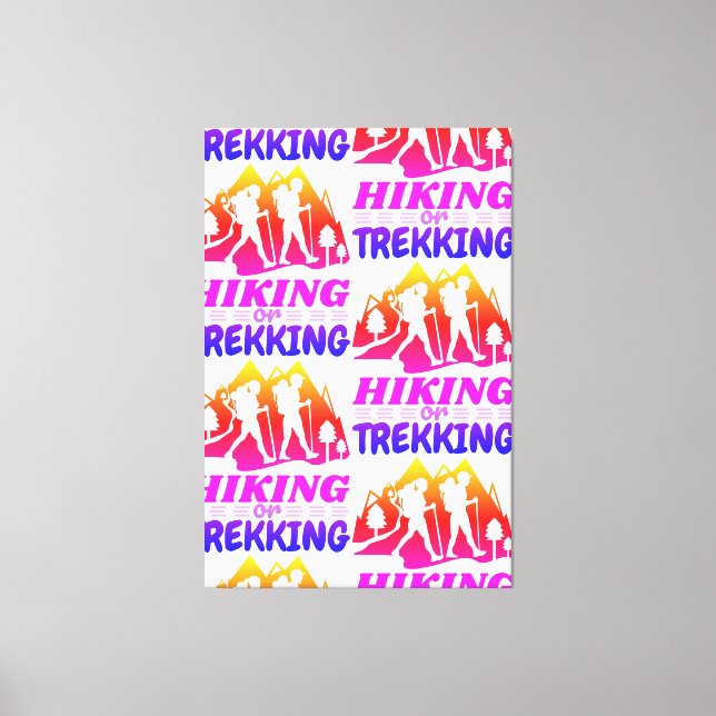 Impressão Em Tela Caminho ou Trekking (Frente)
