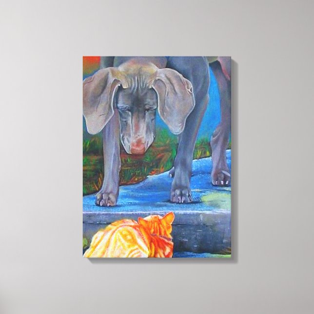 Impressão Em Tela Caminhos de Cruzamento (Frente)