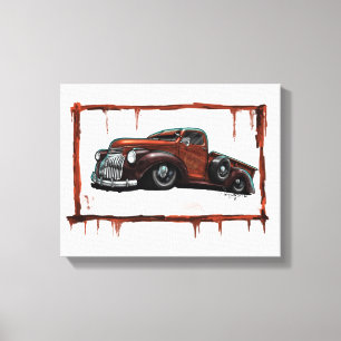 Impressão Em Tela Camionete 1946 de Chevrolet