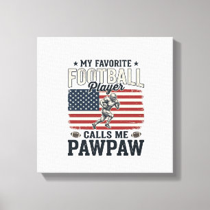 Impressão Em Tela Camisa de Futebol Pawpaw Vintage Bandeira American