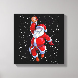 Impressão Em Tela Camisa De Natal De Basquete Masculino De Basquete