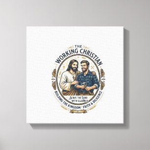 Impressão Em Tela Camisa de Ofícios de Construção de Jesus Gráfico C