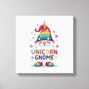 Impressão Em Tela Camisa de Unicórnio Gnomo Família Correspondente G