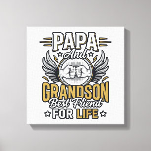 Impressão Em Tela Camisa do Melhor Amigo da Vida do Papai e do Neto
