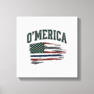 Impressão Em Tela Camisa O’Merica Vintage Envelhecida Design Bandeir
