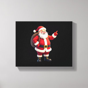 Impressão Em Tela Camisas de Natal para Meninos Dabbing Papai Noel X