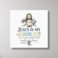 Camiseta de Cabeleireiro Salão de Beleza Jesus Ins