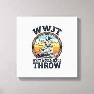 Impressão Em Tela Camiseta de Disco Vintage WWJT O Que Jesus Lançari